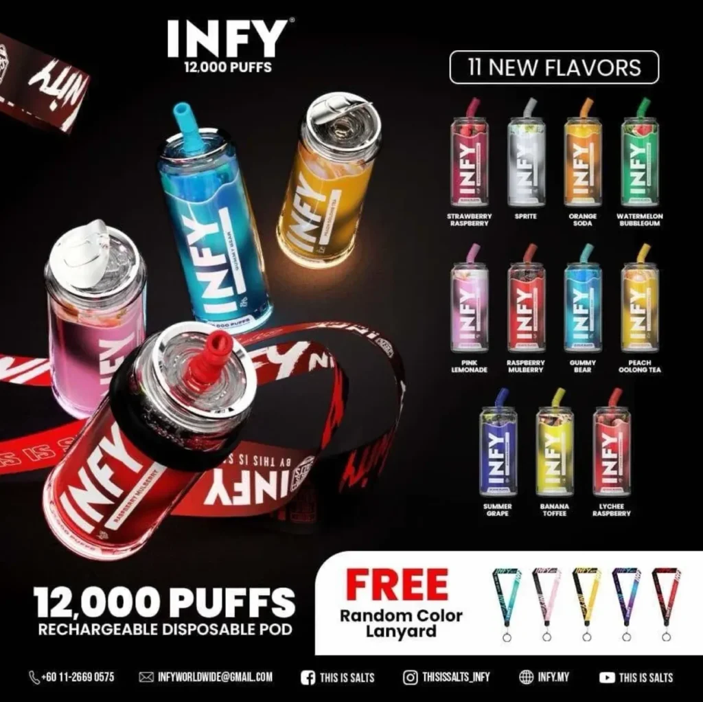 พอตใช้แล้วทิ้ง Infy 12000 Puffs